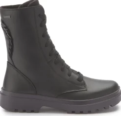 Stiefeletten|Superfit Schnürboot in Untergrößen Schwarz