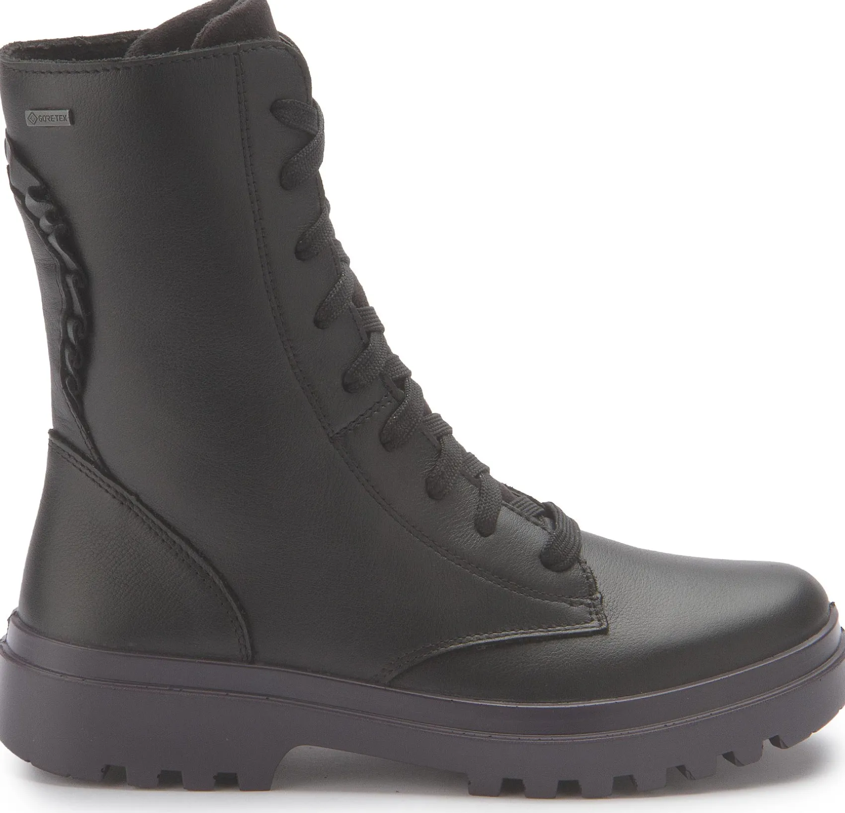Stiefeletten|Superfit Schnürboot in Untergrößen Schwarz