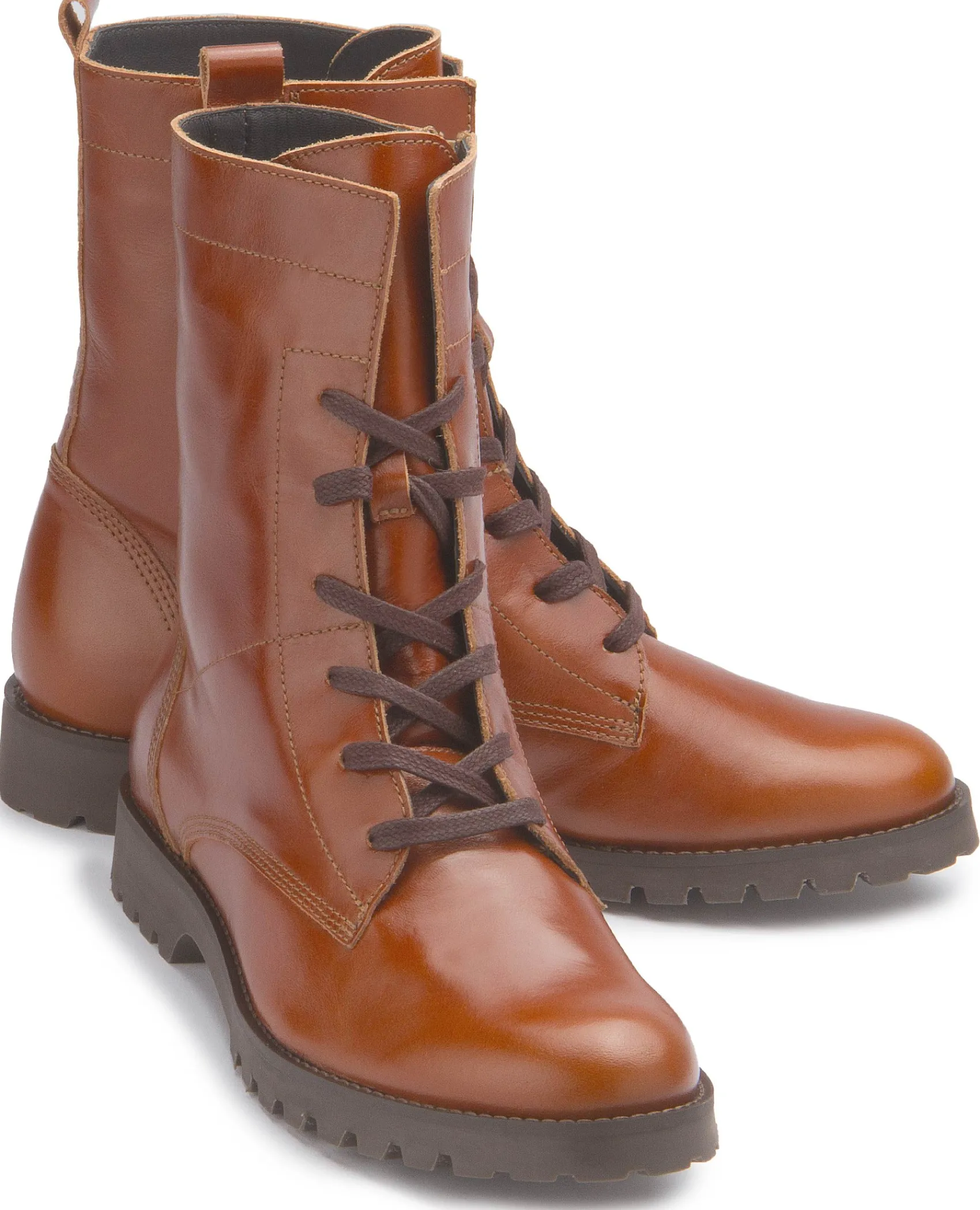 Stiefeletten|Horsch Schuhe Schnürboot in Untergrößen Braun