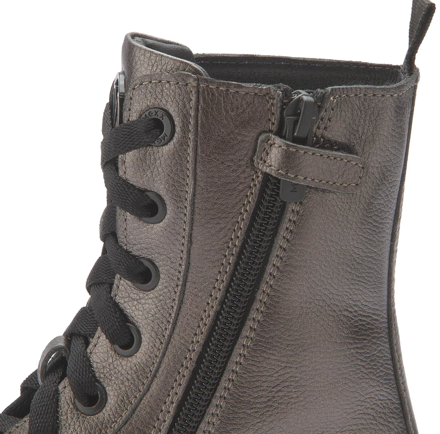 Stiefeletten|Mexx Schnürboot in Untergrößen Silber/Gold