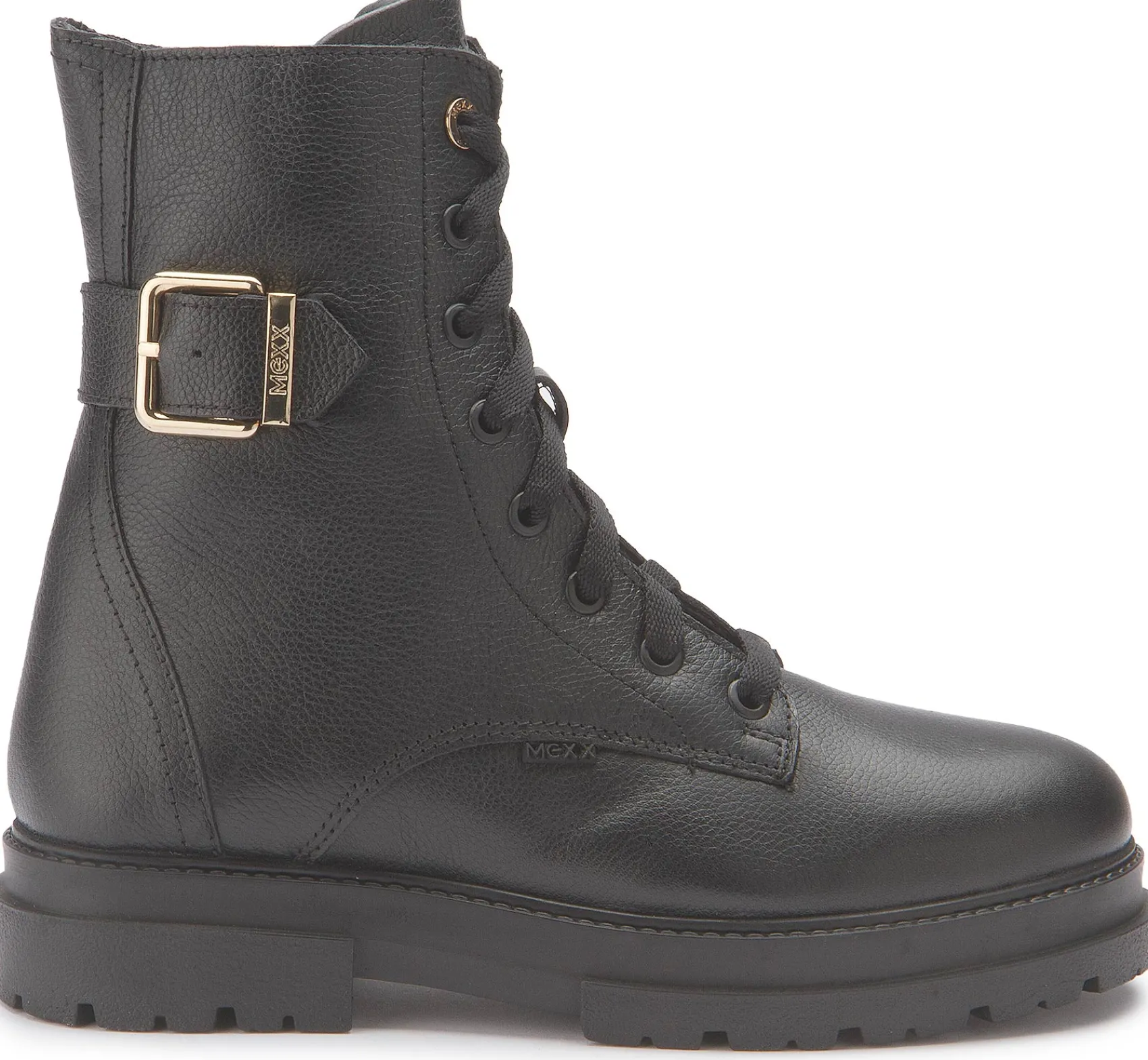 Stiefeletten|Schnürschuhe|Mexx Schnürboot in Untergrößen Schwarz