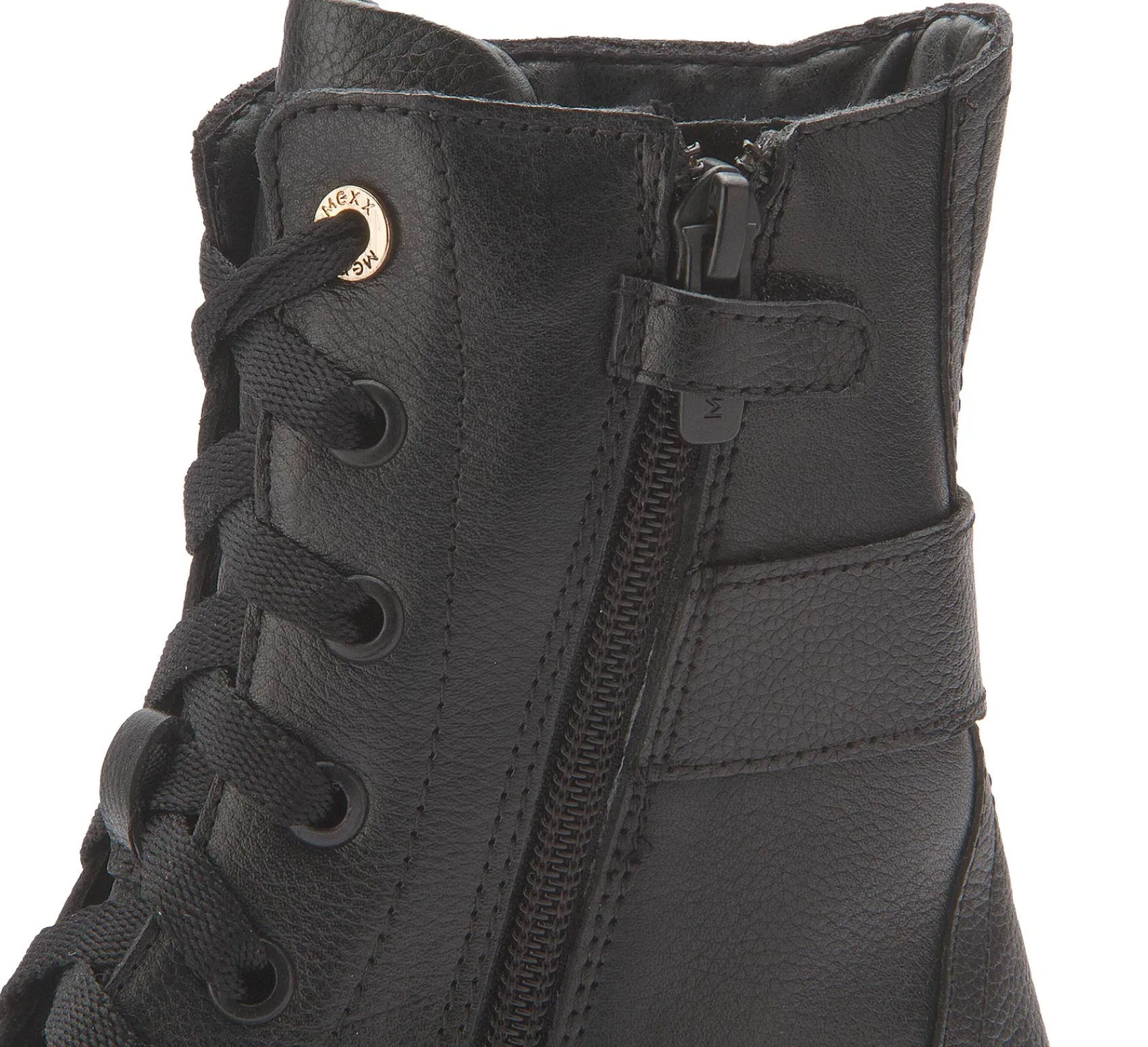 Stiefeletten|Schnürschuhe|Mexx Schnürboot in Untergrößen Schwarz