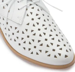 Schnürschuhe|Horsch Schuhe Schnürschuh in Übergrößen Weiß