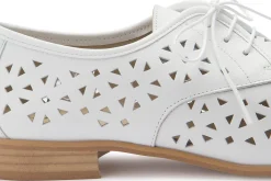 Schnürschuhe|Horsch Schuhe Schnürschuh in Übergrößen Weiß