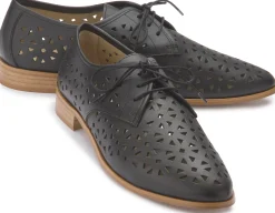 Schnürschuhe|Horsch Schuhe Schnürschuh in Übergrößen Schwarz