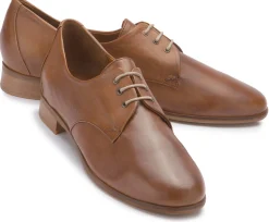 Schnürschuhe|Everybody Schnürschuh in Übergrößen Braun