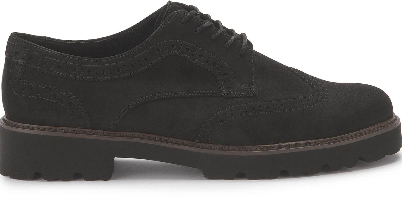 Schnürschuhe|Gabor Schnürschuh in Übergrößen Braun