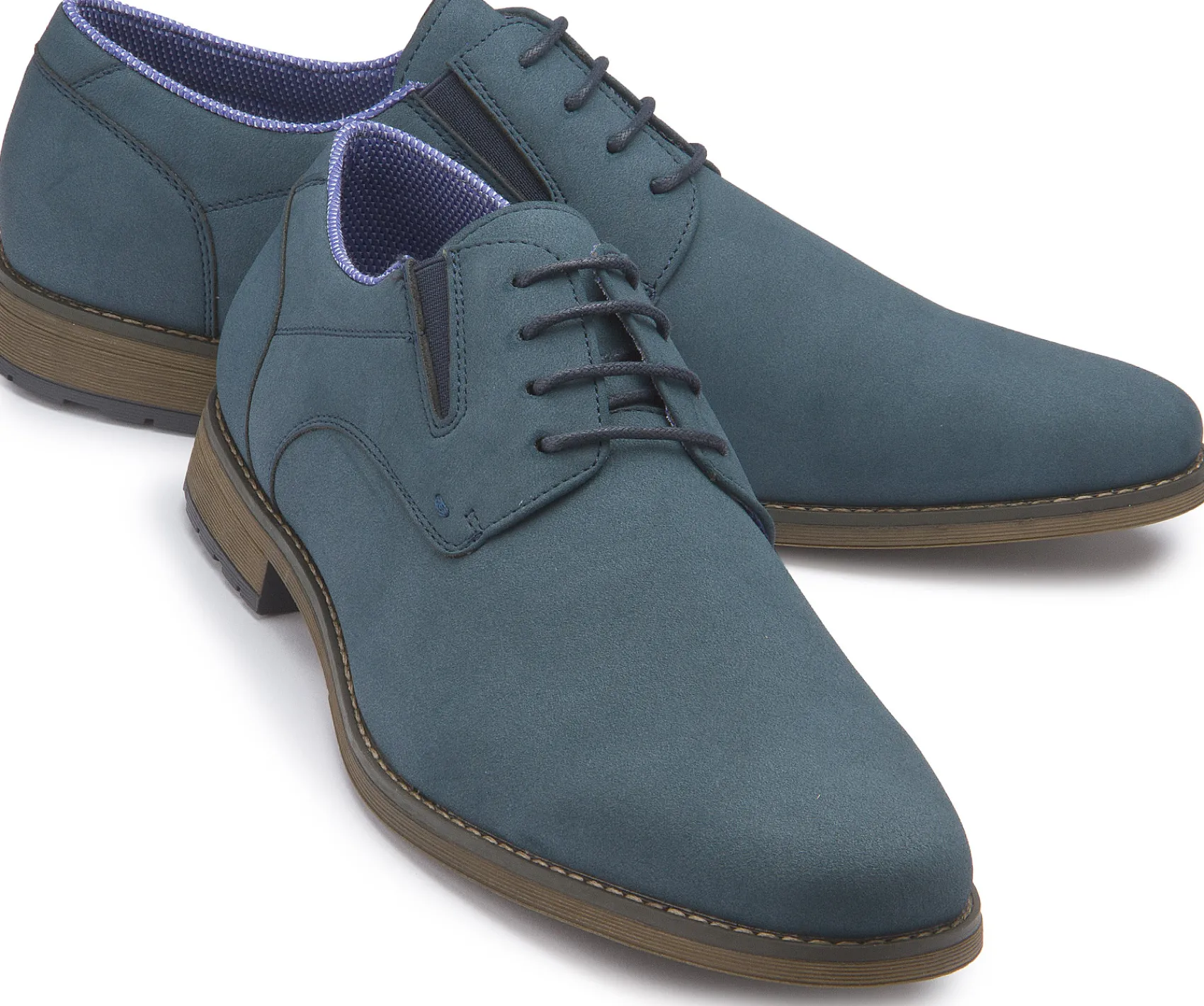 Business-Schuhe|Schnürschuhe|Fitters Herren Schnürschuh in Übergrößen Blau