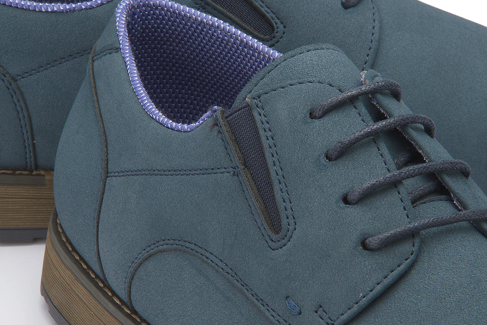 Business-Schuhe|Schnürschuhe|Fitters Herren Schnürschuh in Übergrößen Blau