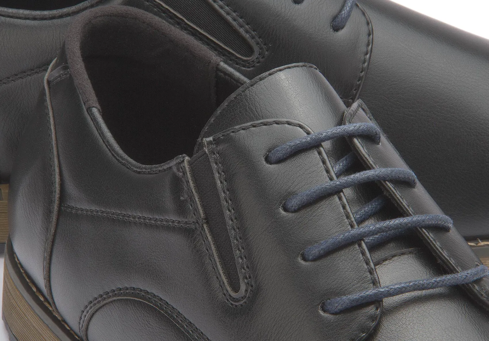 Schnürschuhe|Business-Schuhe|Fitters Herren Schnürschuh in Übergrößen Schwarz