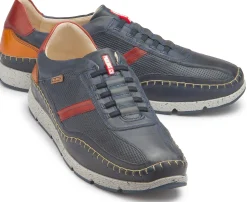 Schnürschuhe|Pikolinos Schnürschuh in Übergrößen Blau