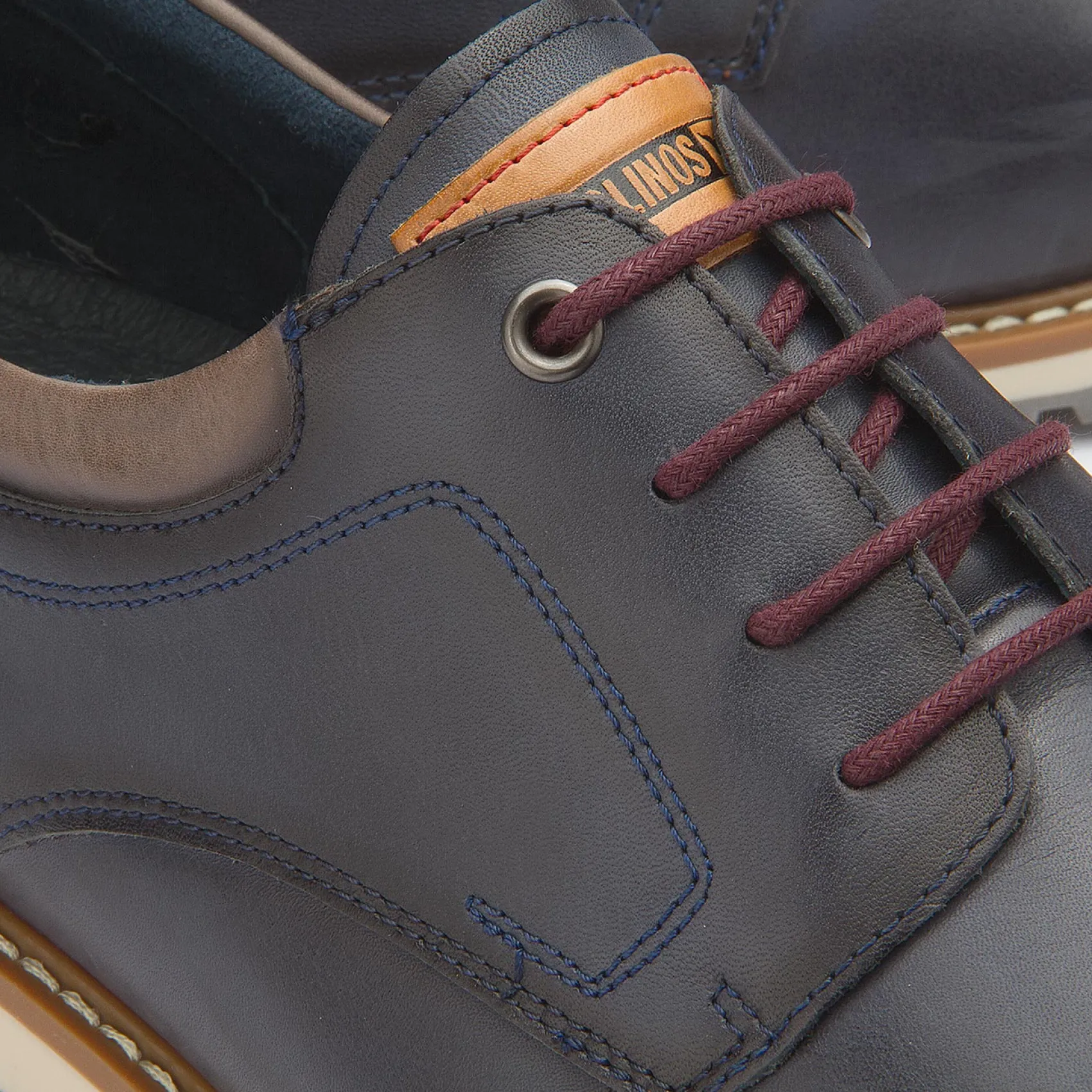 Schnürschuhe|Pikolinos Schnürschuh in Übergrößen Blau