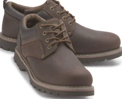 Schnürschuhe|Dockers Schnürschuh in Übergrößen Braun
