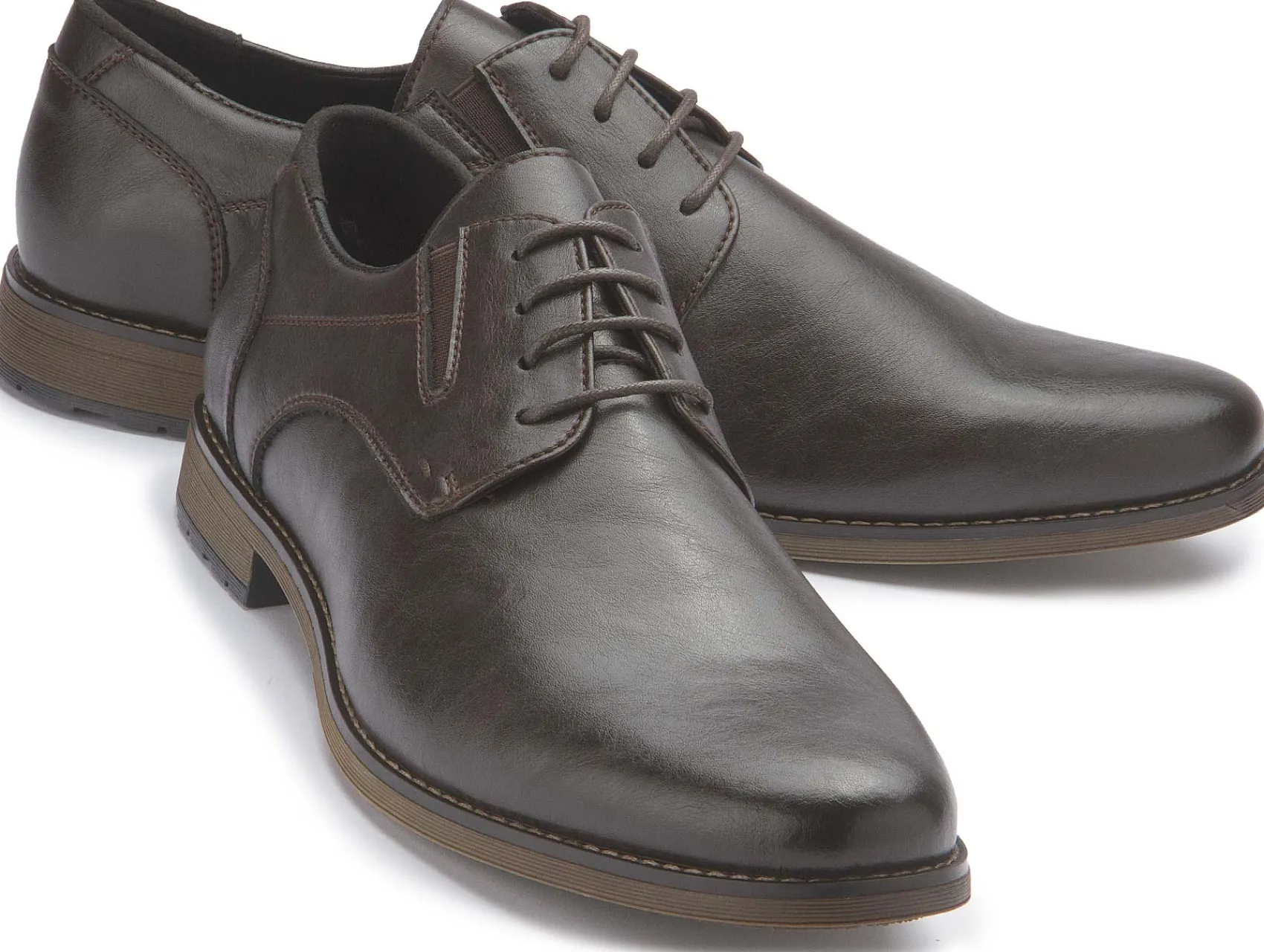 Schnürschuhe|Business-Schuhe|Fitters Herren Schnürschuh in Übergrößen Braun