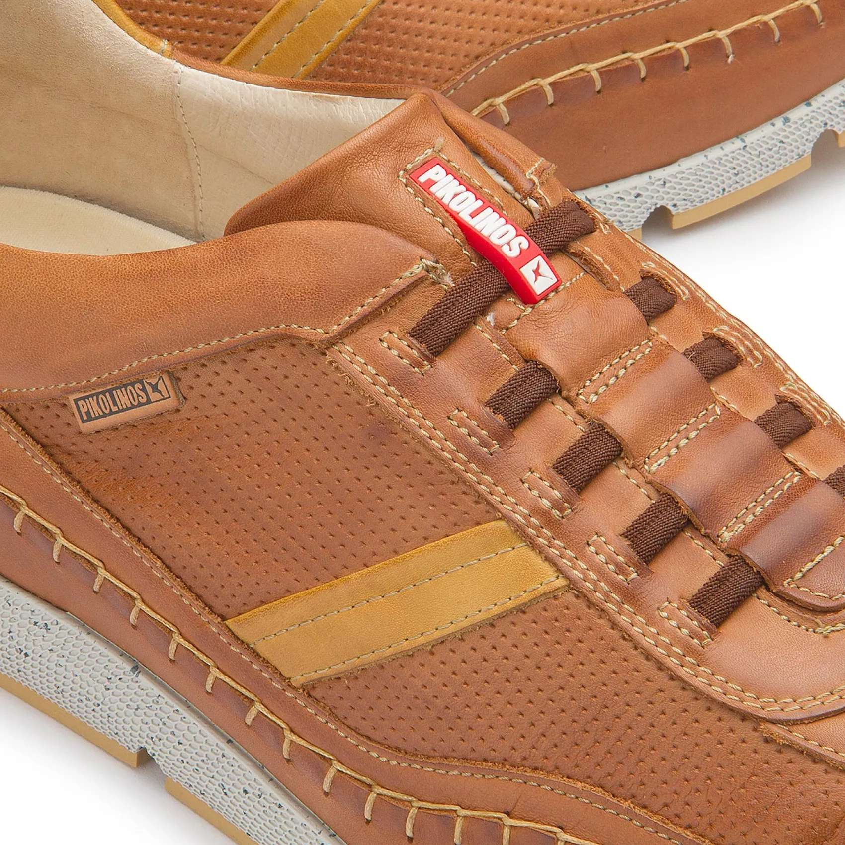 Schnürschuhe|Pikolinos Schnürschuh in Übergrößen Braun