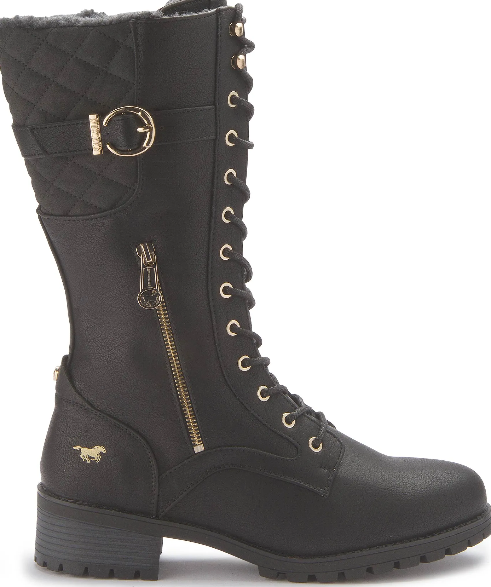 Stiefel|Mustang Damen Schnürstiefel in Übergrößen