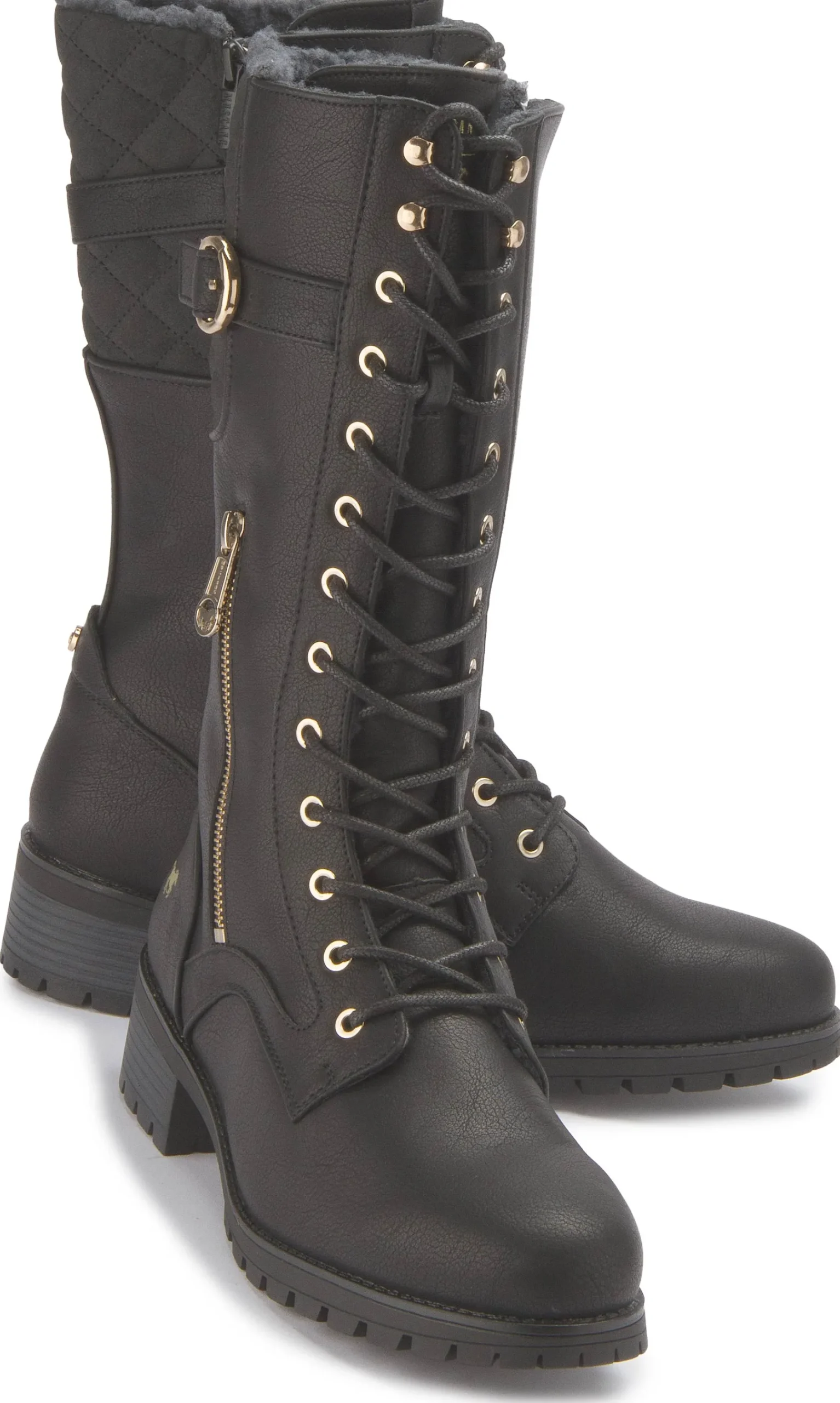 Stiefel|Mustang Damen Schnürstiefel in Übergrößen