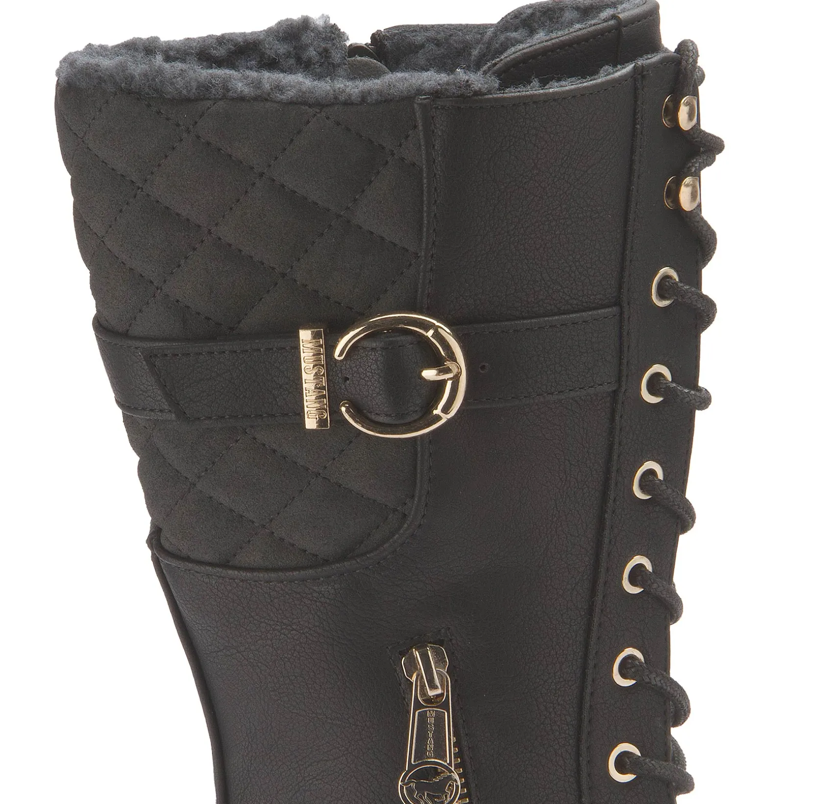 Stiefel|Mustang Damen Schnürstiefel in Übergrößen
