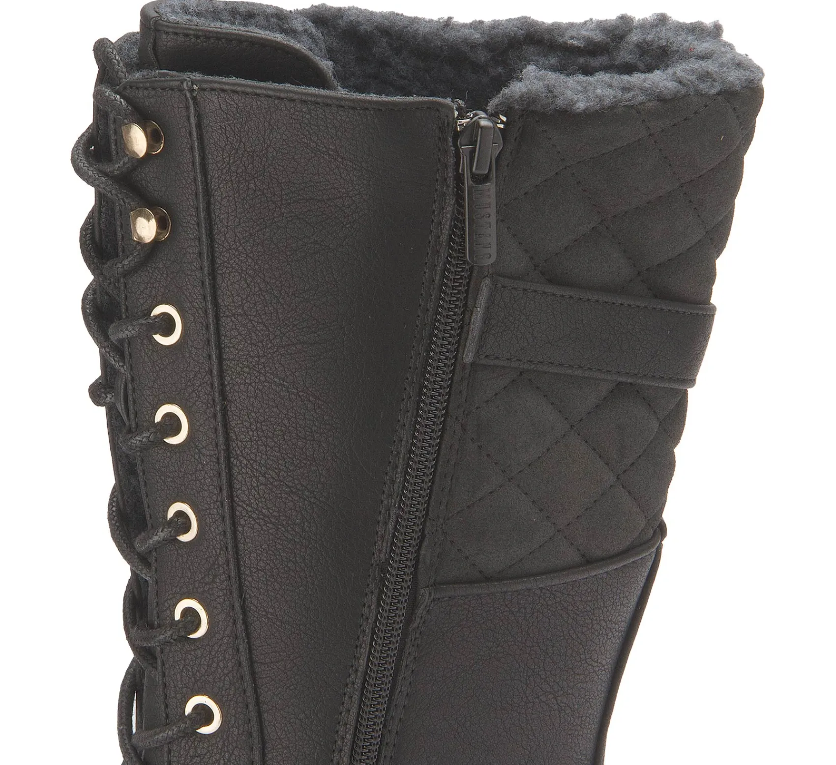 Stiefel|Mustang Damen Schnürstiefel in Übergrößen