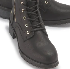 Stiefel|Mustang Damen Schnürstiefel in Übergrößen
