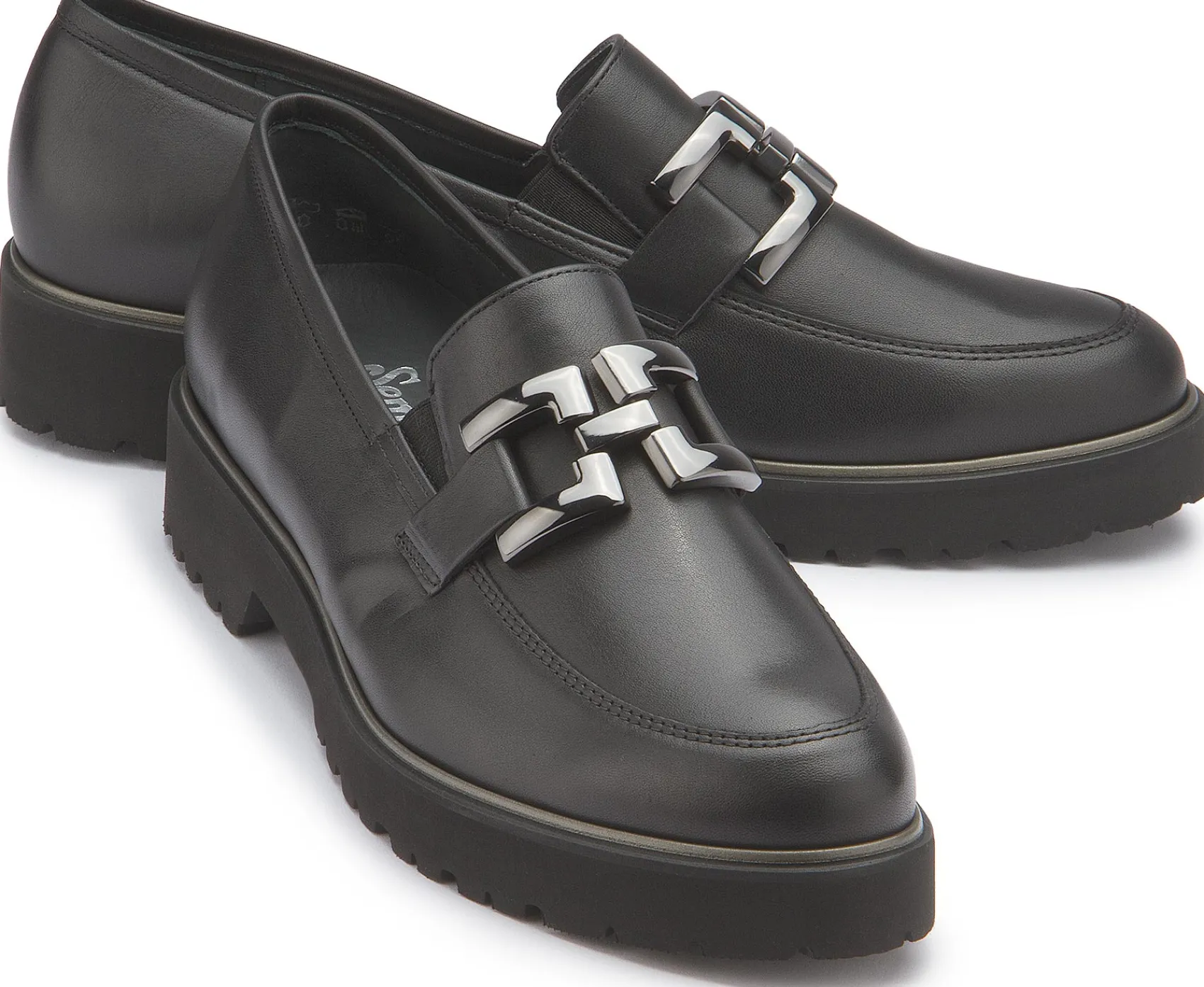 Slipper|semler Loafer in Übergrößen Schwarz
