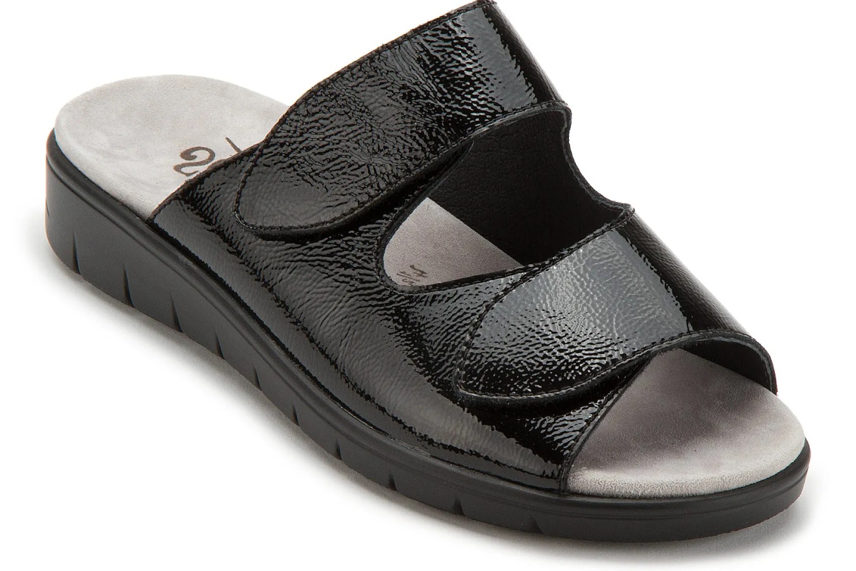 Sandalen|Pantoletten|semler Pantolette in Untergrößen Schwarz