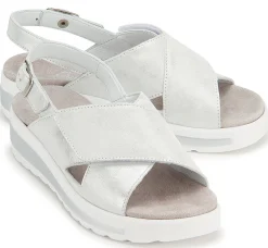 Sandalen|semler Sandale in Untergrößen Silber