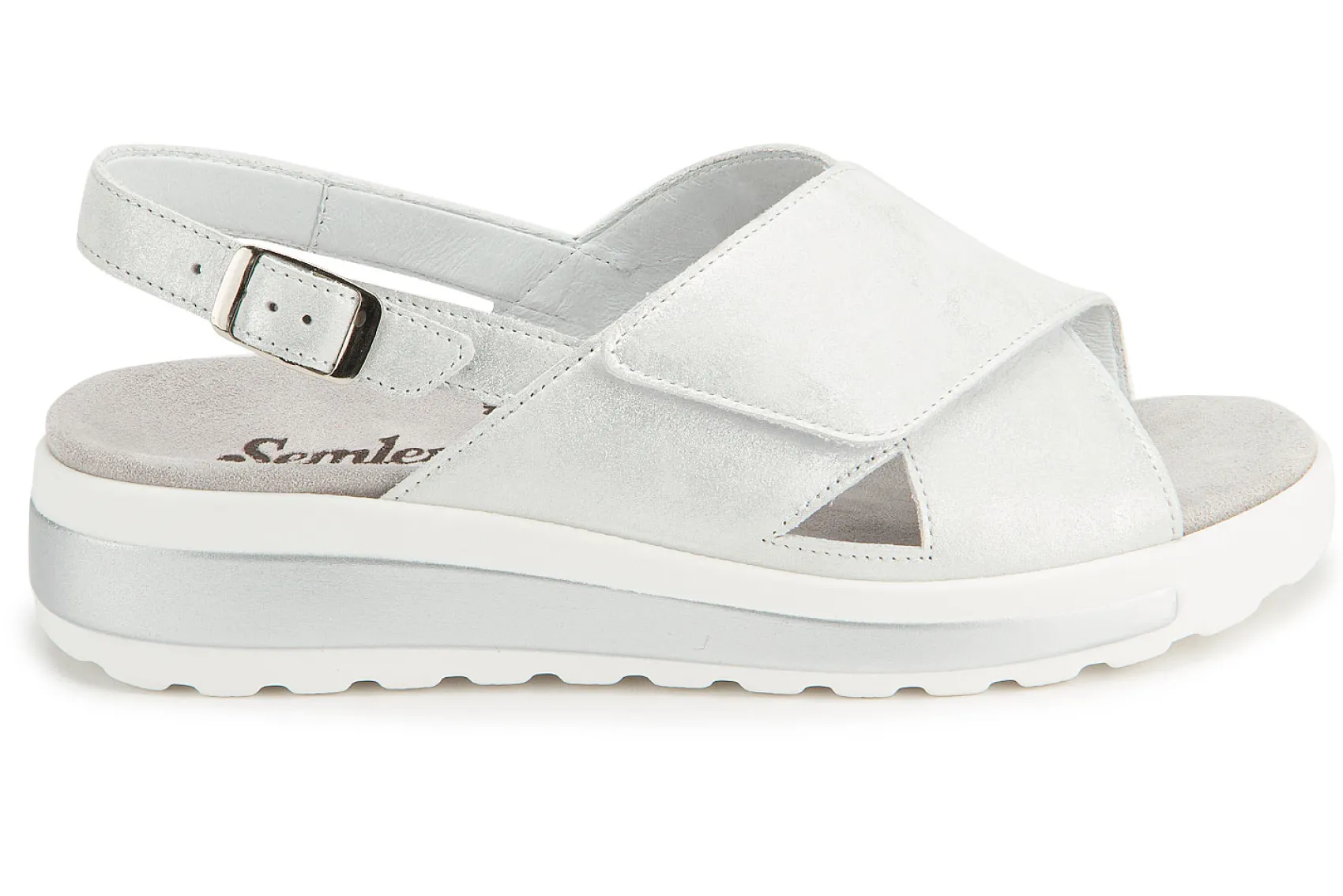 Sandalen|semler Sandale in Untergrößen Silber