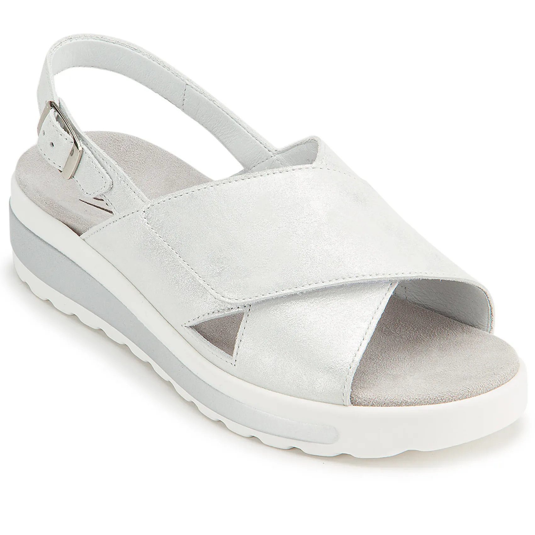 Sandalen|semler Sandale in Untergrößen Silber