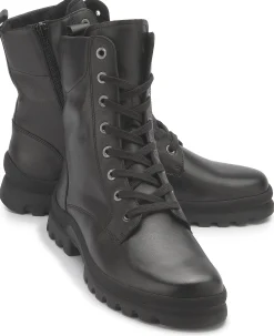 Stiefeletten|semler Schnürboot in Übergrößen Schwarz