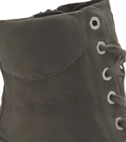 Stiefeletten|semler Schnürboot in Übergrößen Grau