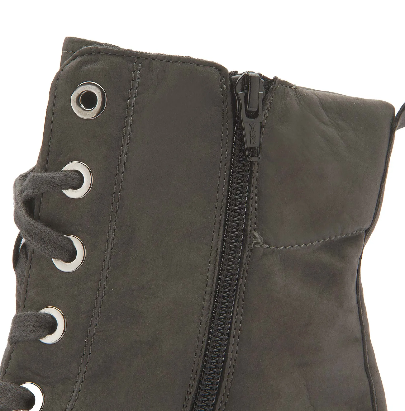 Stiefeletten|semler Schnürboot in Übergrößen Grau