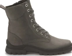 Stiefeletten|semler Schnürboot in Übergrößen Grau