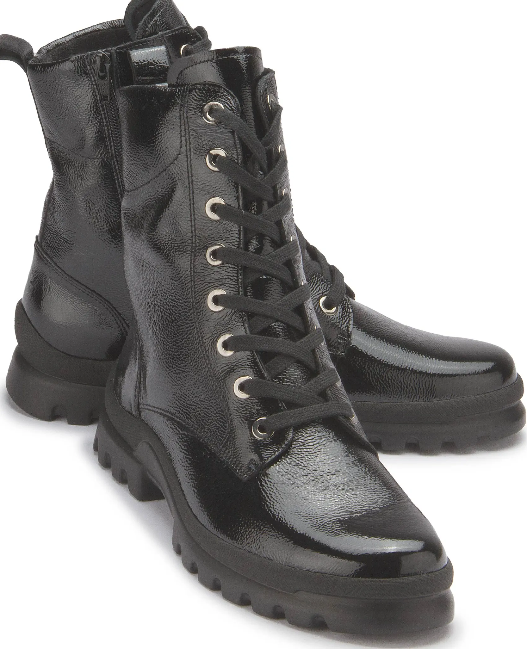 Stiefeletten|semler Schnürboot in Übergrößen Schwarz