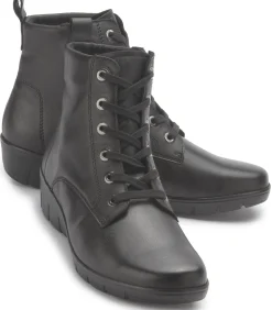 Stiefeletten|semler Schnürboot in Übergrößen Schwarz