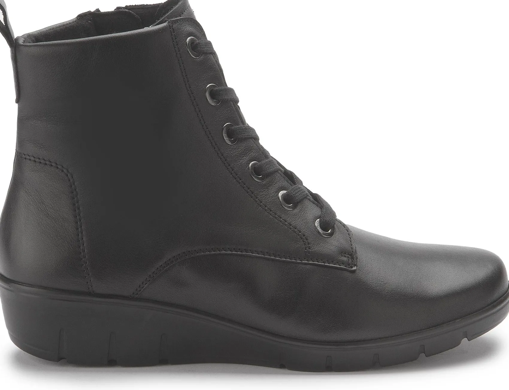 Stiefeletten|semler Schnürboot in Übergrößen Schwarz