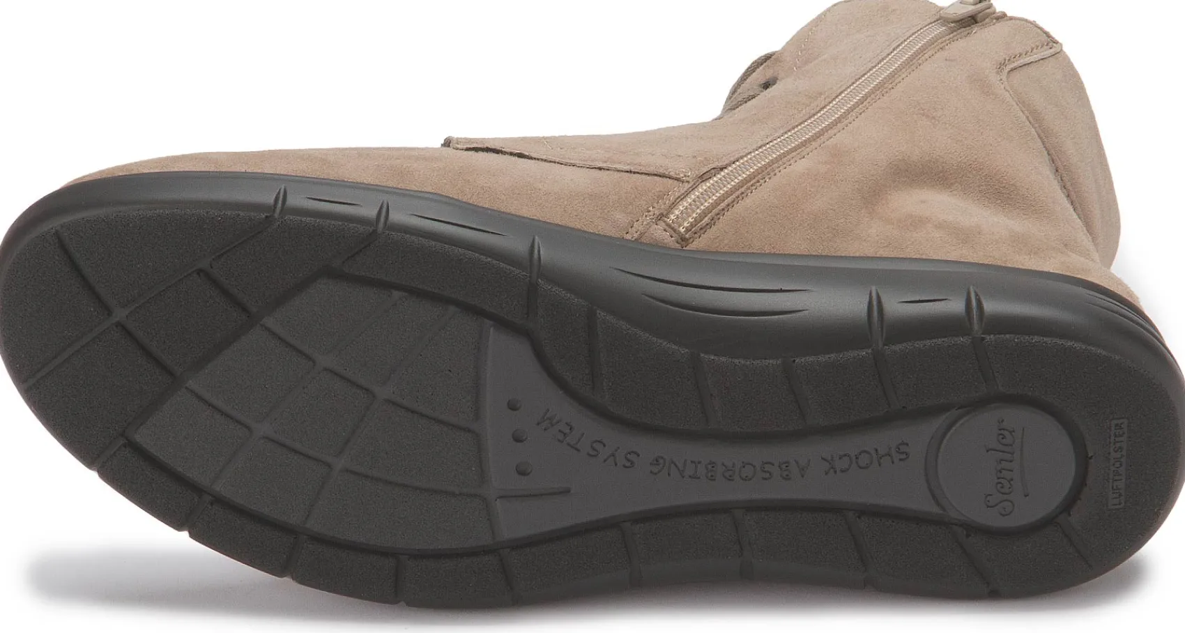 Stiefeletten|semler Schnürboot in Übergrößen Beige