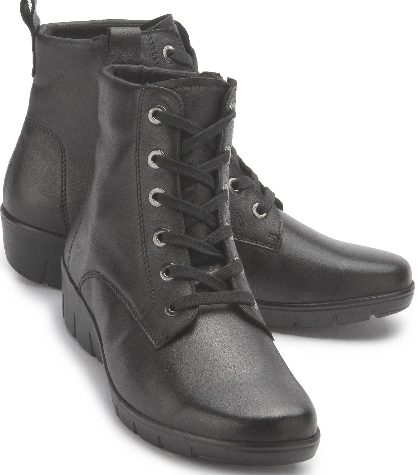 Stiefeletten|semler Schnürboot in Untergrößen Schwarz