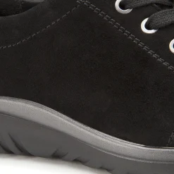 Schnürschuhe|semler Schnürschuh in Übergrößen Schwarz