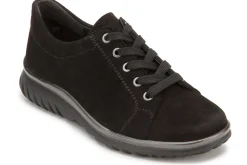Schnürschuhe|semler Schnürschuh in Übergrößen Schwarz