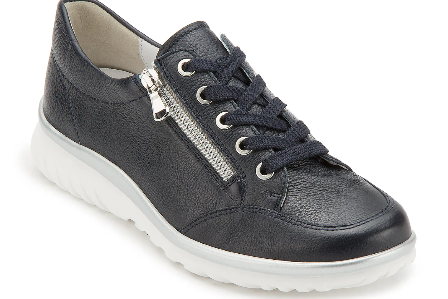 Schnürschuhe|semler Sneaker in Übergrößen Blau