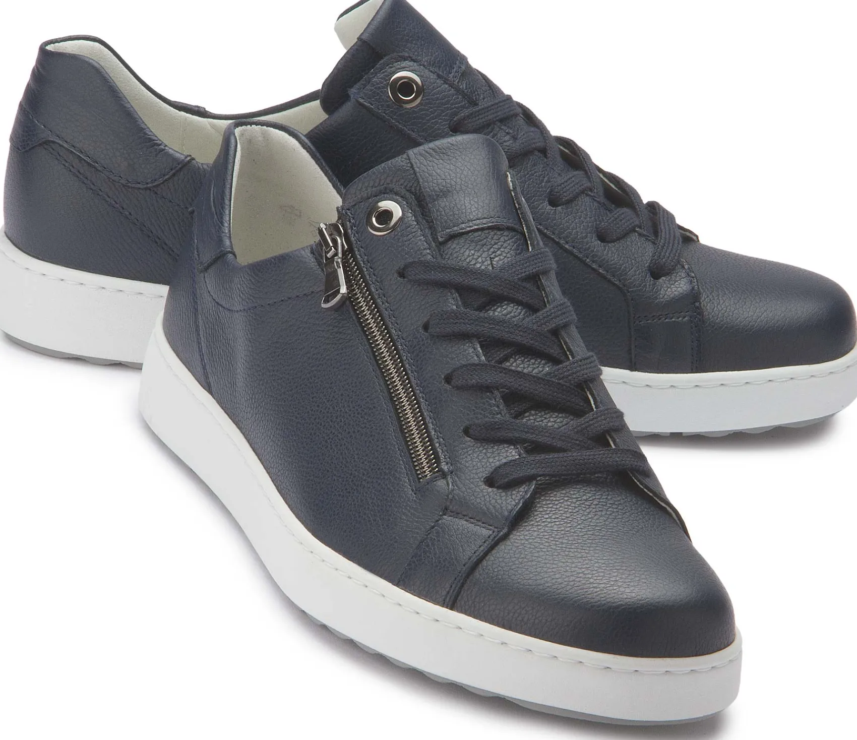 Sneaker|Schnürschuhe|semler Sneaker in Übergrößen Blau