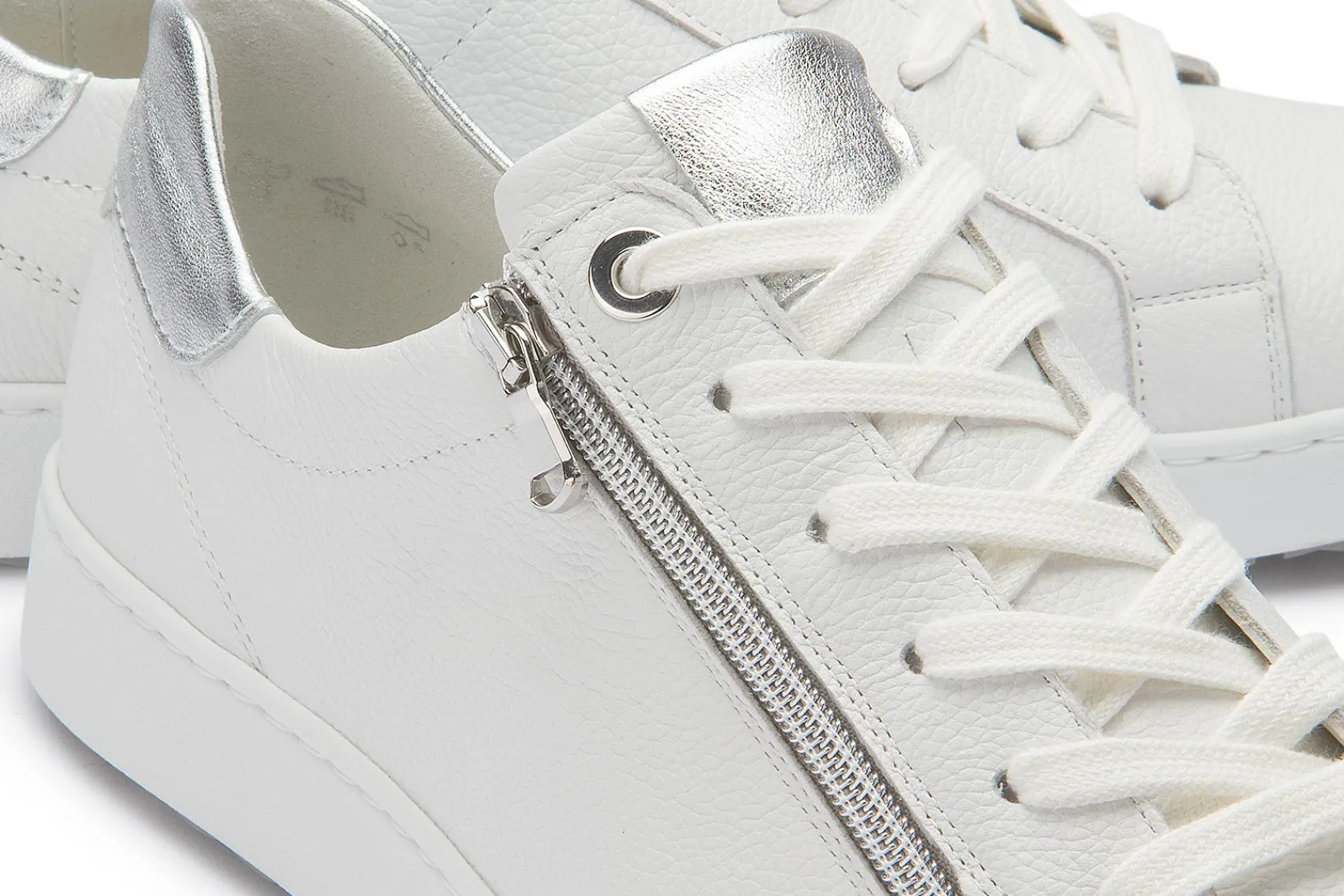 Sneaker|Schnürschuhe|Semer Semler Sneaker in Übergrößen Weiß
