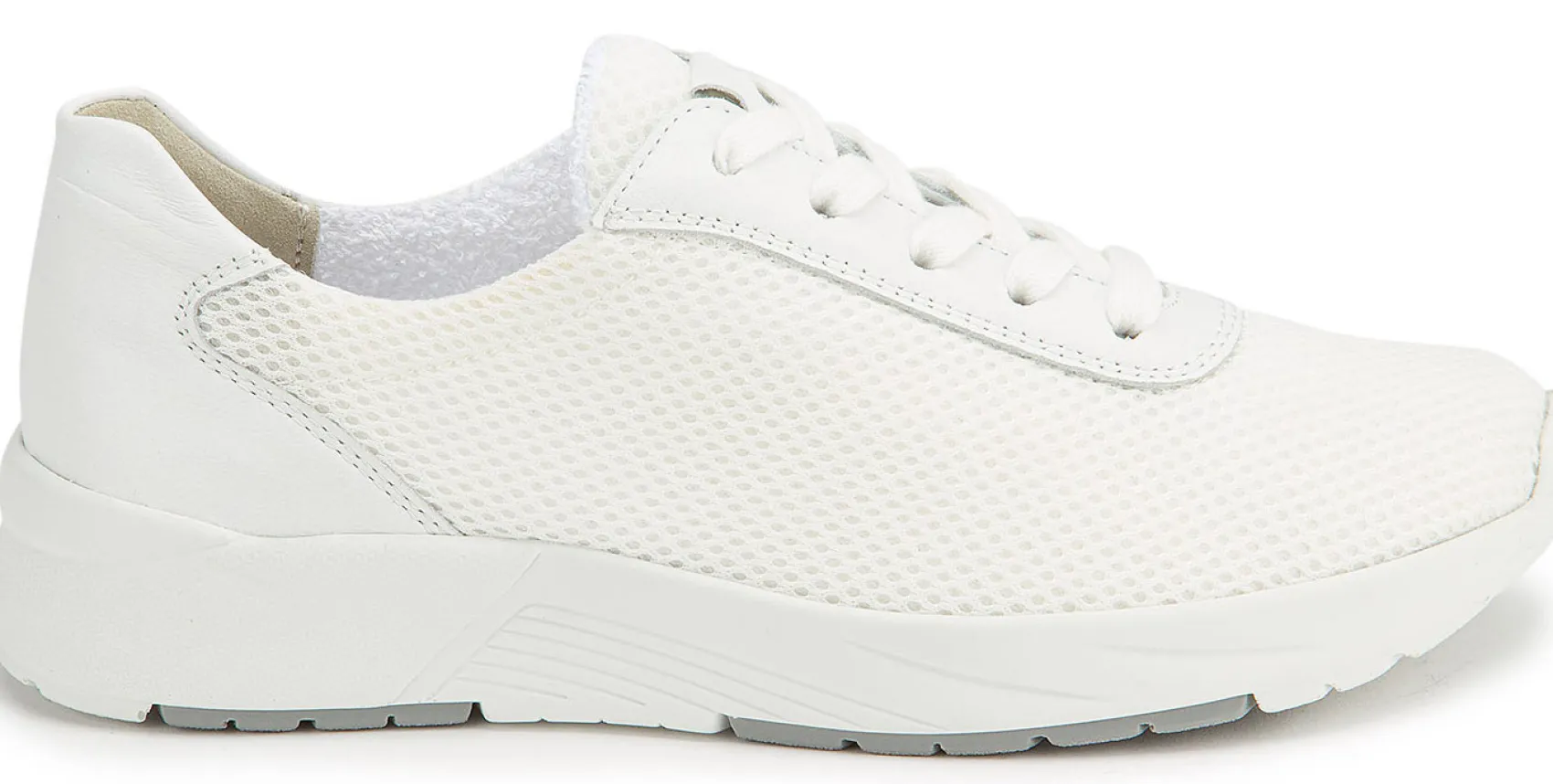 Sneaker|Schnürschuhe|semler Sneaker in Übergrößen Weiß