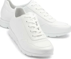 Sneaker|Schnürschuhe|semler Sneaker in Übergrößen Weiß