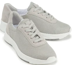 Sneaker|Schnürschuhe|semler Sneaker in Übergrößen Grau