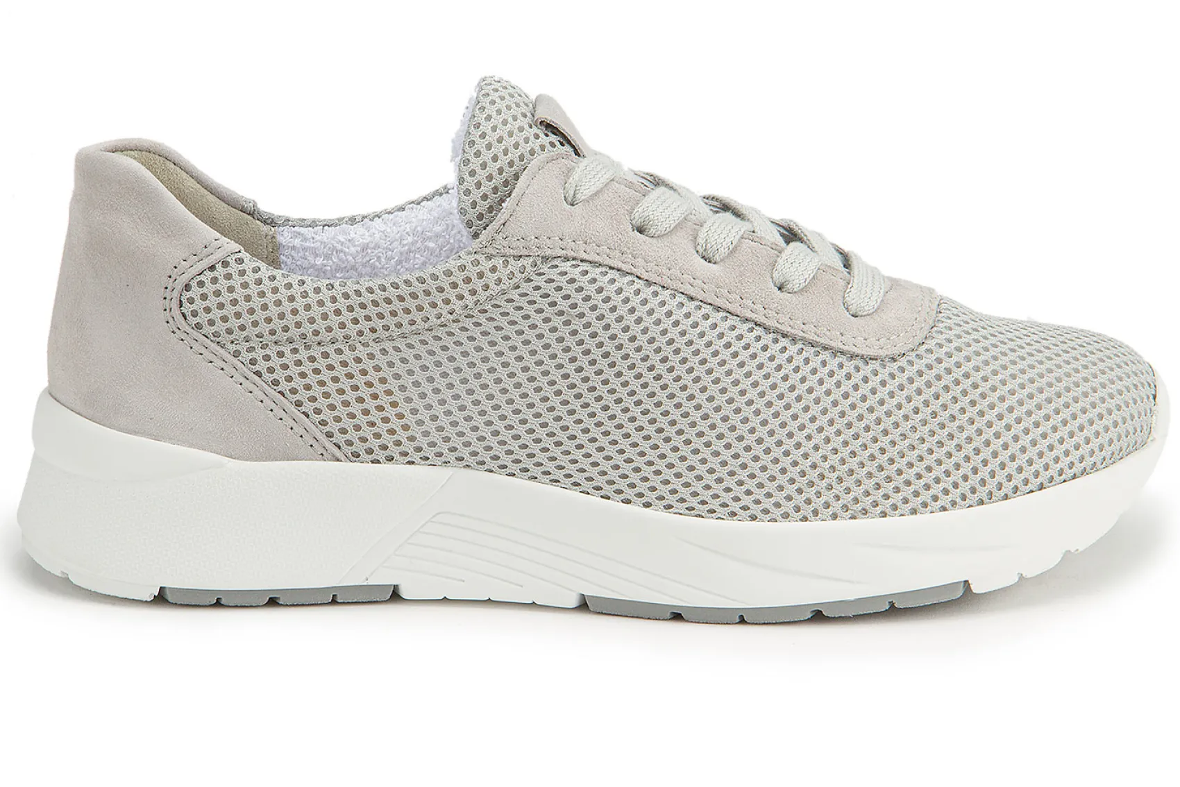 Sneaker|Schnürschuhe|semler Sneaker in Übergrößen Grau