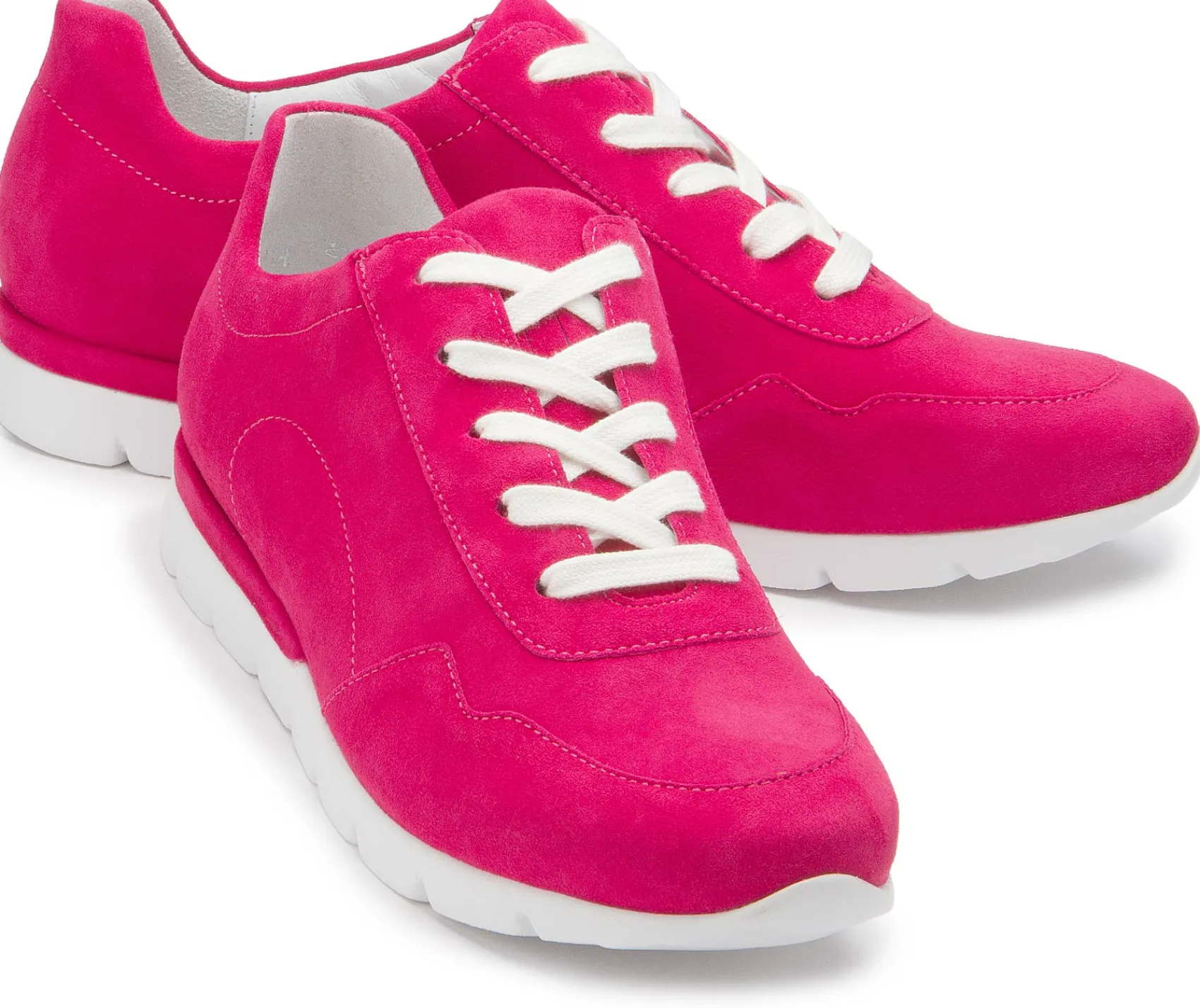 Sneaker|Schnürschuhe|semler Sneaker in Übergrößen Pink