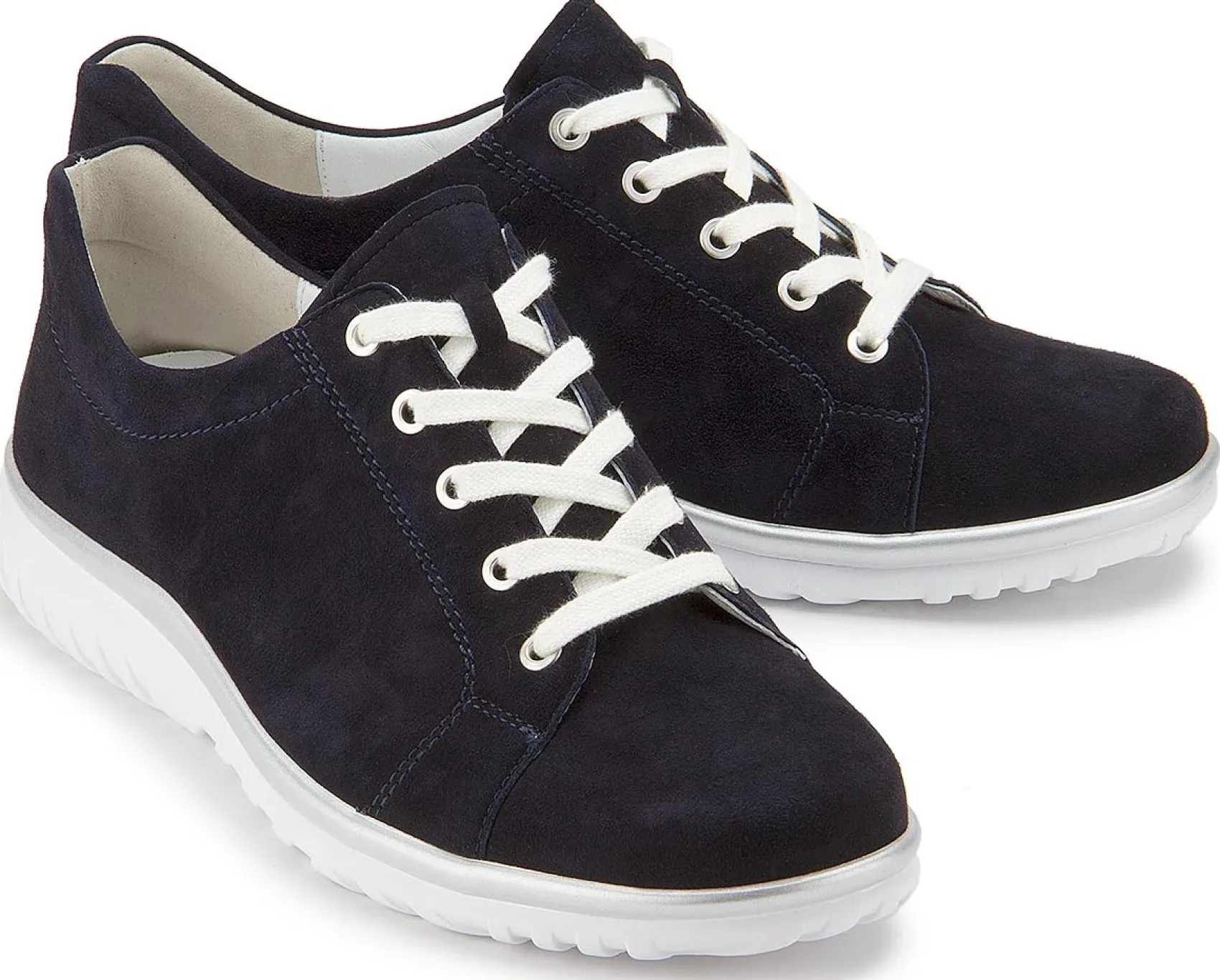 Sneaker|Schnürschuhe|semler Sneaker in Übergrößen Blau