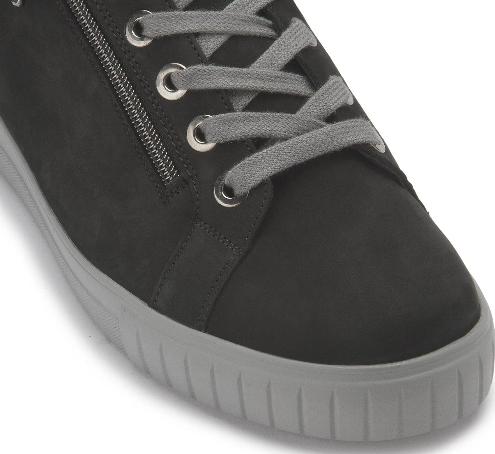Sneaker|Schnürschuhe|semler Sneaker in Übergrößen Schwarz